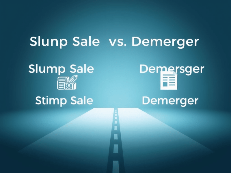 Understanding Slump Sale vs Demerger: Key Tax Differences